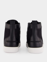 Christian Louboutin Black High-Top Louis Serge Smart Calf Leather Sneakers