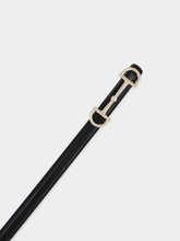 Gucci Black and Oatmeal Reversible Horsebit Leather Belt