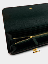 Gucci Green Half Horsebit Leather Continental Wallet