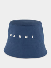 Marni Turquoise Gabardine Bucket Hat