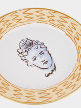 Ginori 1735 Flat Plate Il Viaggio di Nettuno in Terracota