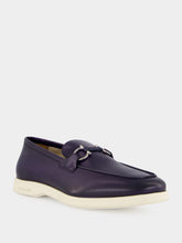 Ferragamo Midnight Blue Calfskin Casual Gancini Loafer