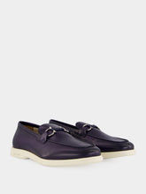 Ferragamo Midnight Blue Calfskin Casual Gancini Loafer
