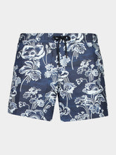 Commas Blue Peony Print Swim Shorts