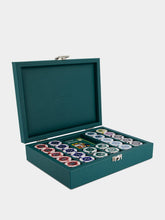 Hector Saxe Paris Avocado Leather Poker Set