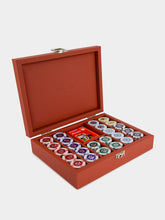 Hector Saxe Paris Brick Leather Poker Set