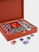 Hector Saxe Paris Brick Leather Poker Set