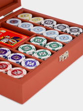 Hector Saxe Paris Brick Leather Poker Set