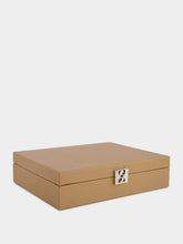 Hector Saxe Paris Cognac Leather Poker Set