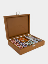 Hector Saxe Paris Gold Leather Poker Set