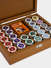 Hector Saxe Paris Gold Leather Poker Set