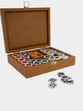 Hector Saxe Paris Gold Leather Poker Set