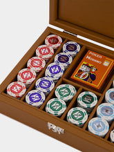 Hector Saxe Paris Gold Leather Poker Set