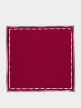 Borgo Delle Tovaglie Letizia Linen Napkin in My Heart and Ivory