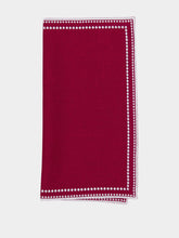 Borgo Delle Tovaglie Letizia Linen Napkin in My Heart and Ivory