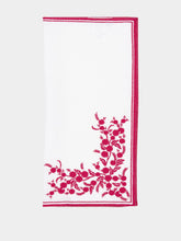 Borgo Delle Tovaglie Venaria Linen Napkin in Ivory and In My Heart