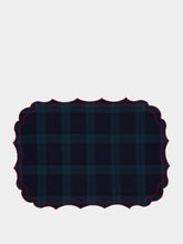 Borgo Delle Tovaglie Scottish Florence Placemat in Blue and Red