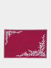 Borgo Delle Tovaglie Venaria Antistain Linen Placemat in My Heart and Ivory