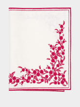 Borgo Delle Tovaglie Venaria Antistain Linen Placemat in Ivory and My Heart