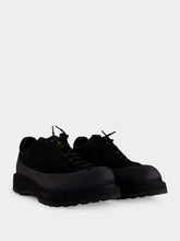 Stone Island Black Suede Lug Sole Trainers