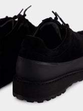 Stone Island Black Suede Lug Sole Trainers