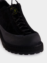 Stone Island Black Suede Lug Sole Trainers