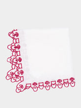 Borgo Delle Tovaglie Amalfi Antistain Linen Placemat in Ivory and Red