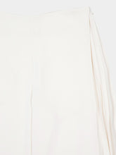 Zeus+Dione Ivory High-Rise Flared Nova Trousers