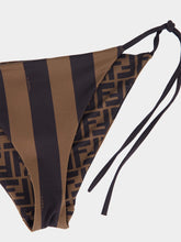 Fendi Brown FF Pequin Reversible Bikini