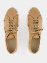Common Projects Tan Achilles Slim Premium Leather Sneakers