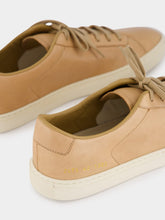 Common Projects Tan Achilles Slim Premium Leather Sneakers