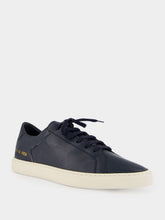 Common Projects Navy Blue Achilles Slim Premium Leather Sneakers