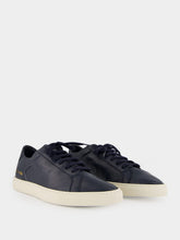 Common Projects Navy Blue Achilles Slim Premium Leather Sneakers