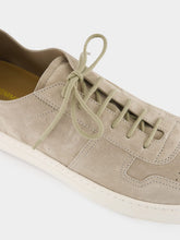 Common Projects Warm Grey BBall Slim Deconstructed Suede Sneakers