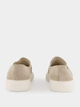 Common Projects Warm Grey Minimal Slip On Low Profile Suede Sneakers