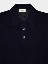 Piacenza 1733 Blue Sand and Wave Polo Shirt