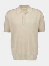 Piacenza 1733 Cream Sand and Wave Polo Shirt
