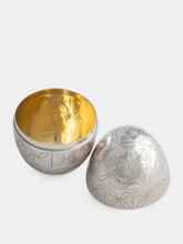 Leitão & Irmão Silver Tile Egg Ornament