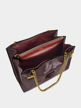 Versace Brown Cabine Leather Shoulder Bag