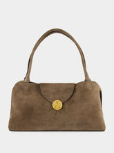 Versace Brown Vivian Suede Shoulder Bag