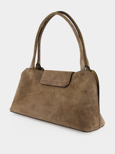 Versace Brown Vivian Suede Shoulder Bag