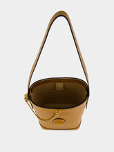 Versace Brown Pivot Small Leather Bucket Bag