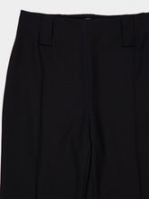 Versace Black Wool High-Waisted Capri Trousers