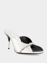 Versace Silver Nyx Leather 80 Mules