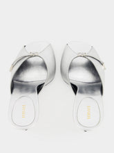 Versace Silver Nyx Leather 80 Mules