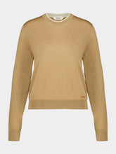 Versace Camel Wool Classic Sweater