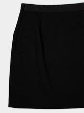 Versace Black Wool A-Line Mini Skirt