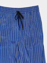 Versace Blue Meandros Viscose Trousers
