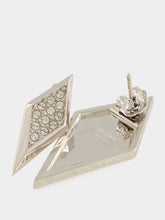 Versace Silver Blade Crystal Earrings