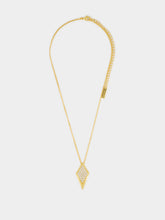 Versace Gold Blade Crystal Necklace